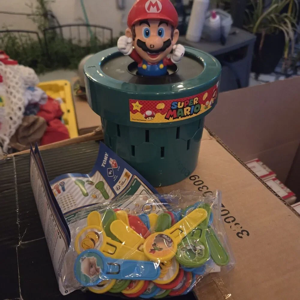 TOMY Pop Up Super Mario Surprise Game Nintendo 2025 2-4 Players w/ Box